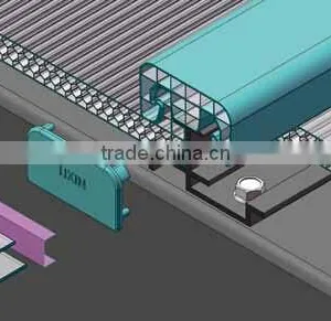Haining Gensin U-lock Polycarbonate Roofing Sheets Prices 600mm thumbnail-2
