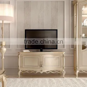 French Style Living Room TV Cabinet, Elegant Floor Cabinet thumbnail-1
