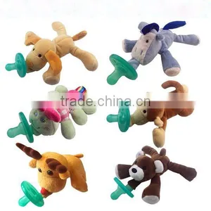 Plush Animal Pacifier and Teether Holder thumbnail-1