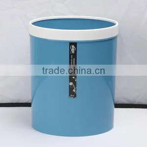 Plastic Double Color Big Semi-Round Trash Can Dustbin 12L thumbnail-6