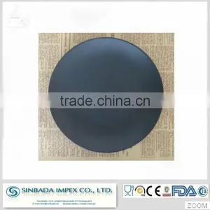 Matt Color Black Ceramic Glazed Plates thumbnail-1