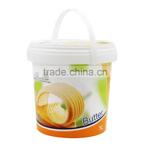 1L IML Plastic Butter Cup,Butter Box Online,Round Butter Container With Handle. thumbnail-4