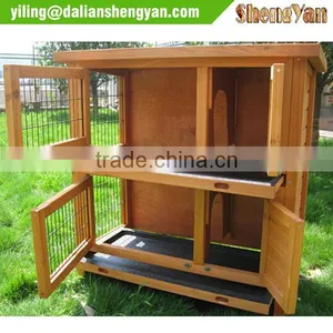 Chinese Cedar Custom Rabbit Hutch thumbnail-4