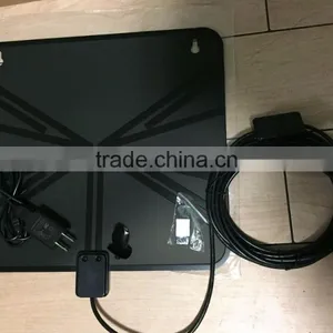 Universal Digital Analog Indoor TV Antenna Flat Design thumbnail-1