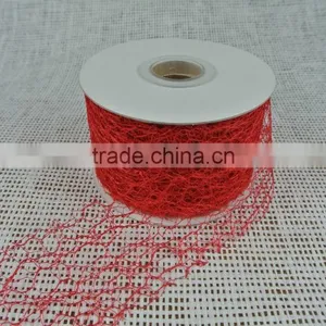 Hot Sale 100%polyester Types of Stone Mesh Fabric for Ribbon thumbnail-4