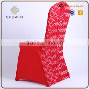 Rosette Spandex Chair Cover for Wedding thumbnail-3