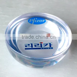 Clear Resin Half Sphere Paperweight Pills Gift Premium thumbnail-1