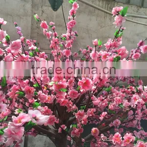Artificial Cherry Flower Tree Artificial Tree Silk Cherry Branch Home Decoration Faux Cherry Blossom thumbnail-1