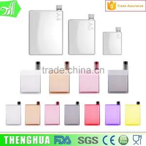 Best Selling 420ml Platic Sports Drinking Flat a5 Water Bottle thumbnail-2