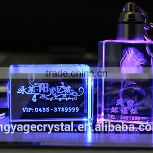 High Quality 3d Laser Crystal Kechain thumbnail-5