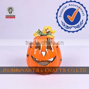 Pumpkin Halloween Ceramics Candlesticks thumbnail-1