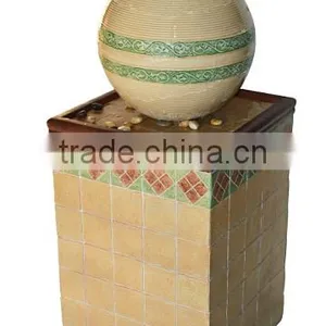 Wholesale Melamine Indoor Fiberglass Water Founatins With Ball thumbnail-1