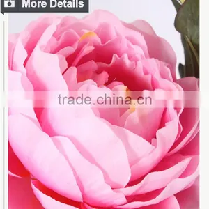 Hot Sale Decorative Silk Flower Cloth Peony Flower thumbnail-4