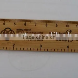 Laser Carved Bamboo Ruler thumbnail-1