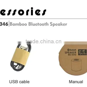 Portable Wireless Bamboo Bluetooth Speaker thumbnail-4