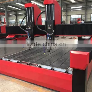 Jinan Economical Heavy Double-head Engraving Polishing Stone Cnc Router thumbnail-1