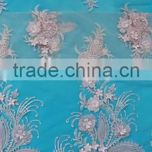 Chinese Wholesale 3d African Lace Dress Fabric thumbnail-2