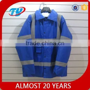 High Visibility Blue Winter Jacket thumbnail-1