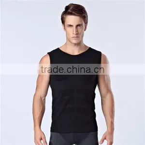 New Model Fitness Skinny Bodybuilding Excercise Sleeveless Compression Shirts for Men thumbnail-3