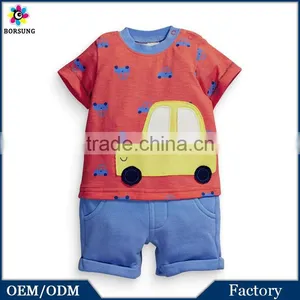 2015 Arrival Stylish Short Sleeve Onesie Bodysuit Newborn Cotton Clothes Baby Onesie thumbnail-1