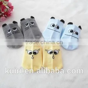 Free Shipping Kids Short 100% Cotton Socks Cute Baby Tube Socks thumbnail-3