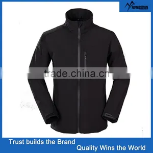 Black Windproof and Waterproof Softshell Jacket Without Hood Jacket thumbnail-1