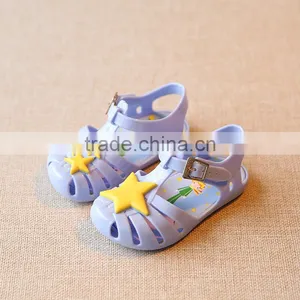Kids Summer Sandals, Star Design Mini Melissa Sandals thumbnail-3