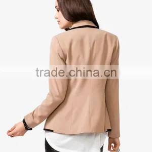 Padded Contrast Trimmed Blazer thumbnail-3