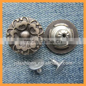 New Arrival New Design Alloy Jeans Buttons With Flower Shape thumbnail-1