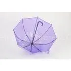 Purple Dome Clear PVC Umbrella J Shape For Event / Plastic Handle thumbnail-1