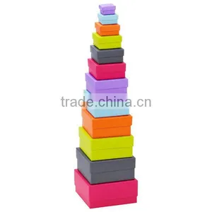 Packing Begins for Operation Christmas Child Gift Packaging Gift Boxes Color Block Nested Boxes thumbnail-1