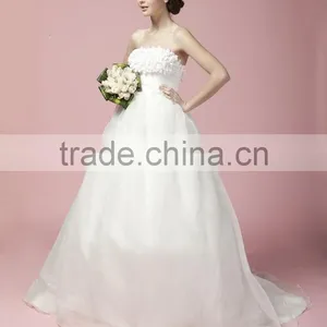 Ball Gown Sweetheart Court Train Tulle Wedding Dress A27801 thumbnail-1