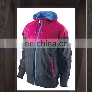 OEM Design Hot Sales Outdoor Waterproof Zip Contrast Color Logo Printing Women Running Jacket thumbnail-1