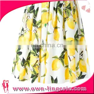 Hot Sale Floral Print Casual Vintage Clothing Dress for Ladies thumbnail-4