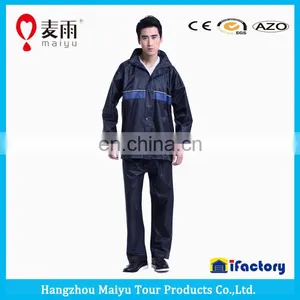 Maiyu Polyester Raincoat With Reflective Tapes thumbnail-4