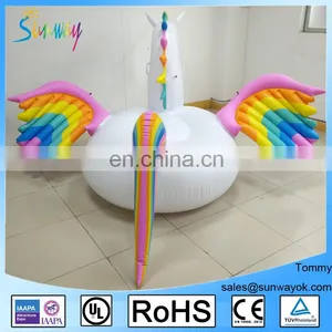 Giant Rainbow Unicorn / Pegasus Pool Float Inflatable thumbnail-3