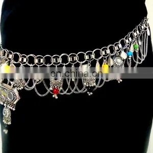 2015 New Arrival Vintage Ethnic Indian Handmade Tribal Belt- Dance Waist Belts-Wholesale Navratri Waist Belt/kandoras thumbnail-1
