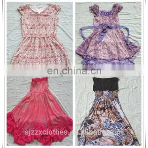 Secondhand Clothes Lady Fashion Silk Dress thumbnail-2