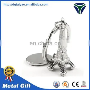 Hot Sales in Europe Zinc Alloy Eiffel Tower Keychain for Gifts thumbnail-1