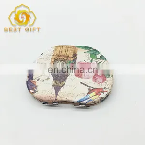 Popular London Big Ben Printing Leather Compact Mirror thumbnail-2