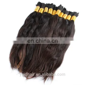 Natural Brown Raw Human Hair Bulk 12-40Inch Malaysian Bulk Hair 8A Grade 100% Malaysian Straight Virgin Hair thumbnail-3