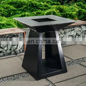 Custom Made Fireplace Corten Steel BBQ With Wood Storage thumbnail-3