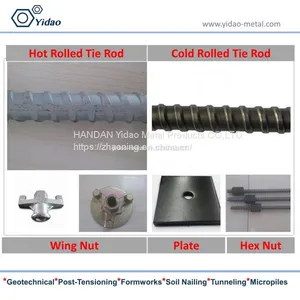 15/16mm Tie Rod for Formwork System Tie Back Post Tensioning Bar thumbnail-2