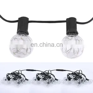 LED G40 Copper Wire Globe String Light With Low Voltage String Light Clear Bulbs 12Bulbs 12ft thumbnail-4