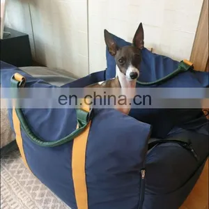 Multifunction Dog Car Seat Travel Dog Bed With Safe Belt and Dog Leash Inside;Waterproof and Crease Resist for Outdoor thumbnail-7