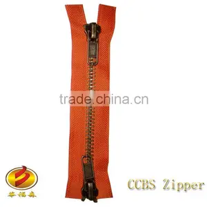 High Quality No.8 Fashion Jean Brass Metal Zipper thumbnail-1