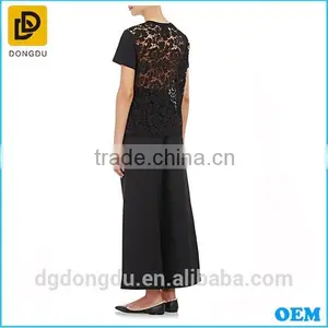 2016 Cheap T Shirt Made in China Cotton Comfortable Lace-Back T Shirt thumbnail-3