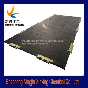 4'x8'ft UV Resisitant Plastic Ground Sheets HDPE Construction Fire Retardant Road Mats Antislip Ground Mats thumbnail-1