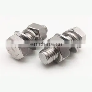 ISO4017 DIN933 Hexagon Bolt Stainless Steel A2-70 A4 -70 B8 B8M Hex Bolt thumbnail-2