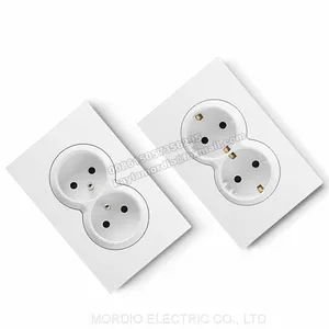 MORDIO Factory Direct 5 Year Guarantee Brand OEM PC WHITE 10A Wall Switch and Socket Germany French Russia 16A SOCKET thumbnail-5